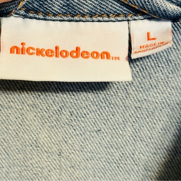 Nickelodeon Made in the 90's Cartoons Rugrats Jean Jacket Unisex Large - Picture 7 of 13